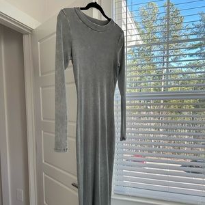 Grey Midi Dress